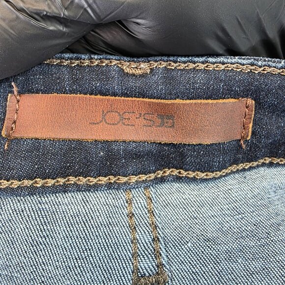 Joe's Jeans Womens Size 27 Dark Wash The Charlie High Rise Skinny Crop Raw Hem - Picture 9 of 12